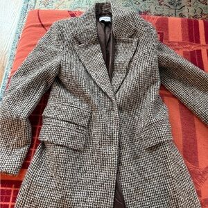 Reiss Brown Houndstooth Women's Coat